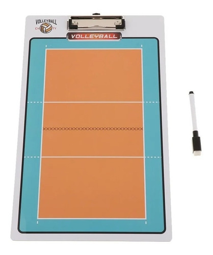 Imagen 3 de 4 de Tabla Pizarra Tactica Volley Marcador Pvc 40x24cm.