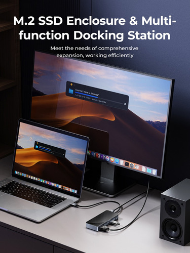 Orico 8 En 1 Tipo C Docking Station Con Carcasa M.2 Ssd