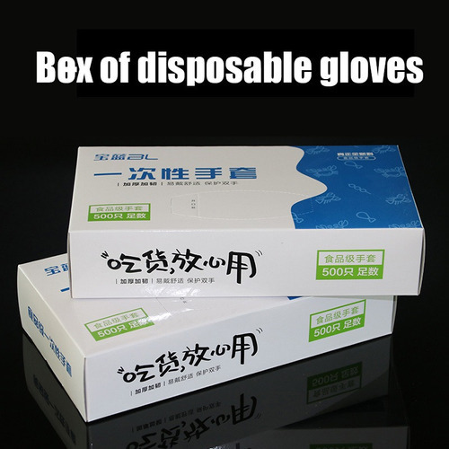 100 Piezas Guantes Desechables Espesan Guantes For Niños