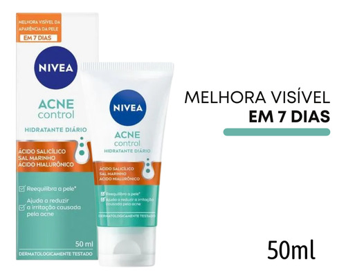 Hidratante Matte Reduz Oleosidade Acne Control Nívea 50ml