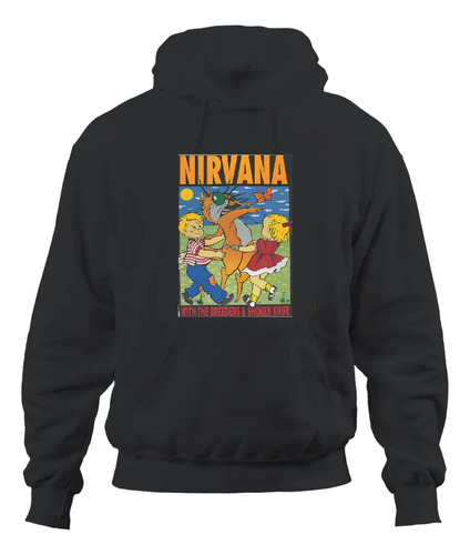 Polerón Unisex Nirvana Rock Vintage Algodón Estampado