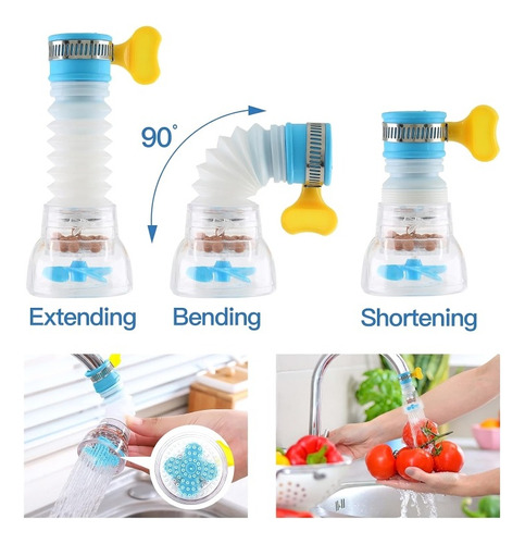 Filtro De Agua Acordeon Con Abrazadera Cuello Extensible