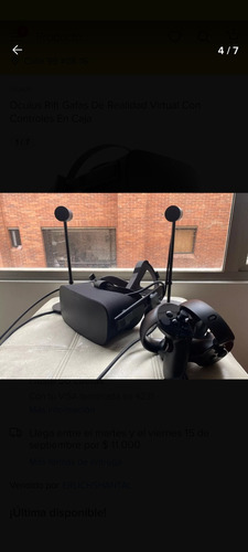 Oculus Rift Kit De Realidad Virtual Vr En Caja Lentes Mandos