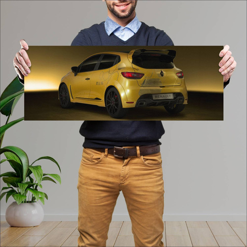 Cuadro 30x80cm Auto 2016 Renault Clio Rs 16 Conc 97