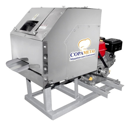 Garapeira De Inox Com Motor Branco A Gasolina 200 Lt/h