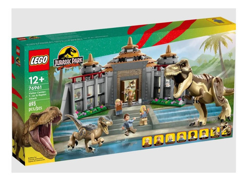 Lego Jurassic World Centro Visitantes T Rex Y Ataque Del Rap Cantidad De Piezas 693