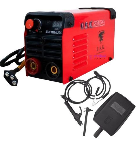 Imagem 3 de 8 de Máquina de solda inverter USK MINI MMA-225 220V