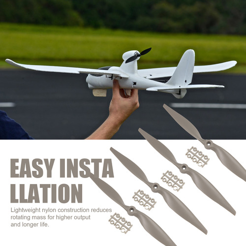 Hélices Rc 4pcs Cw 12x6 Polegadas Para Avião Com Adaptador R