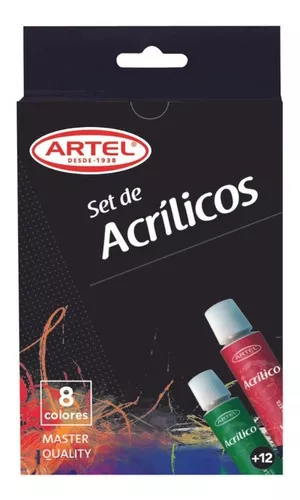 Set Artístico Para Pintar Acrílico 8 Pcs