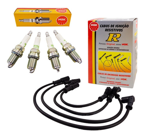 Kit Cables+bujias Ngk Fiat Palio Siena 1999-2003 1.3 8v Fire