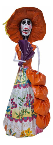 Catrinas De Papel Mache Artesanal 30 Cm