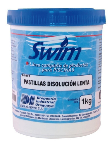 Cloro Disolución Lenta En Pastilla Para Piscina, Acuarela