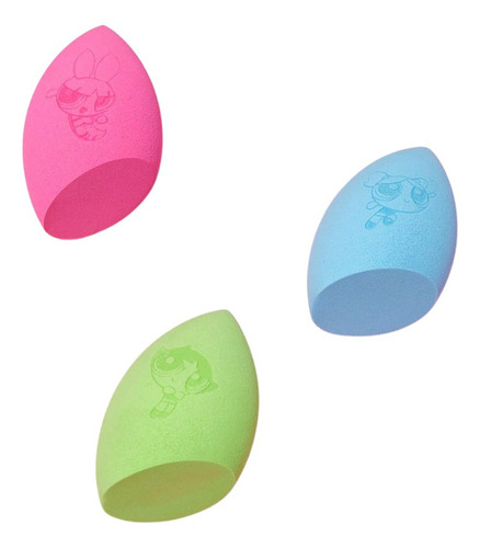 Kit 3 Esponjas Maquiagem Meninas Super Poderosas Licenciado