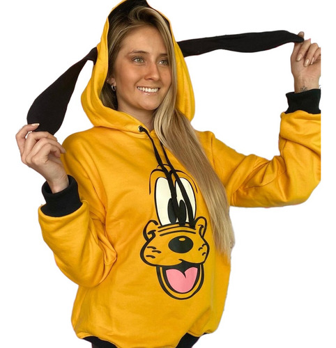 Poleron Pluto Oversize Color Amarillo