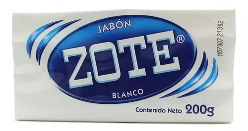 Jabón Zote En Barra Blanco 200 Gr