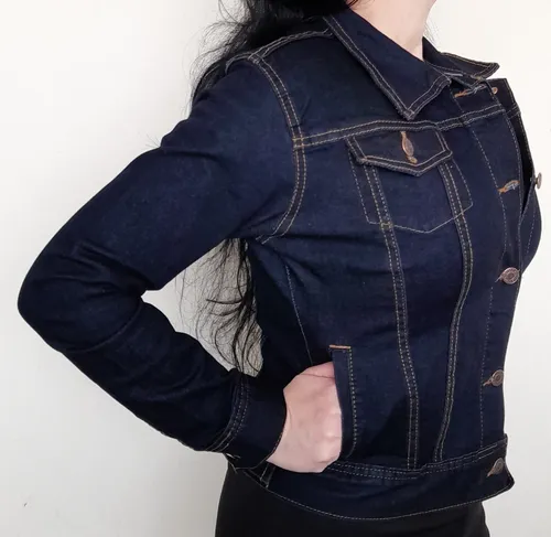 Chaqueta jeans dama sale