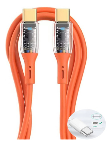 Tpenod Cable De Carga Usb C A C De 3.3 Pies/60 W, Usb Tipo C