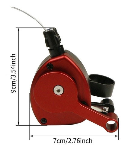 Accesorio De Cambio De Palanca Para Bicicletas Rojo Negro