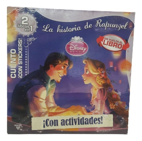 2 Libros En 1- La Historia De Rapunzel - Disney Princesas, De Disney. Editorial Vértice, Tapa Blanda En Castellano, 2020