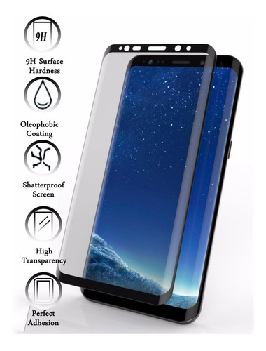 Vidrio Templado Samsung S9 3d Premium Negro