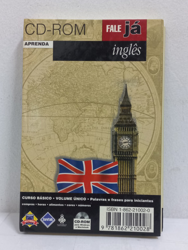 Cd-rom- Aprenda Inglês- Fale Já Versão Livro E Cd-rom (Usado)