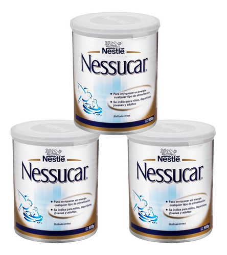 Nessucar Complemento Nutricional 500 Grs Pack X3