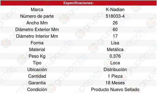 Polea Guia Distribucion Colt 4cil 2.0l 08/12 8593190