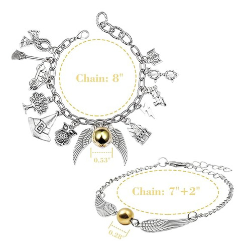 Conjunto De Pulseira, Anel, Colar Harry Potter