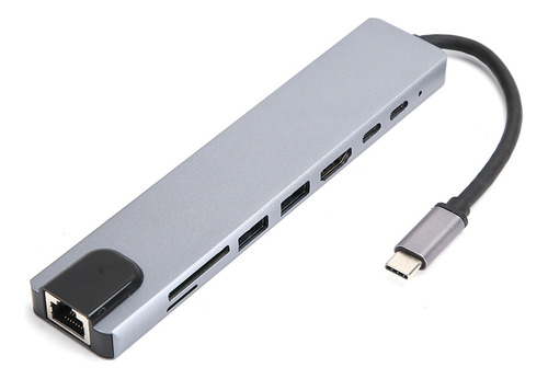 Adaptador Ethernet De Interfaz Tipo C A Hub Usb 3.0 Rj45 Min