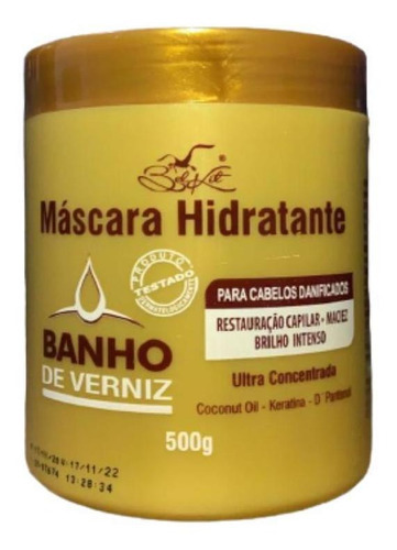 Máscara Hidratante Capilar Banho De Verniz 500g - Belkit