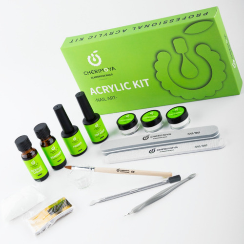 Kit Básico Para Sistema De Uñas De Acrílico Cherimoya