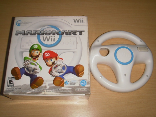 Mario Kart Wii Con Caja Y Volante (wii Juego Completo) (Usado)