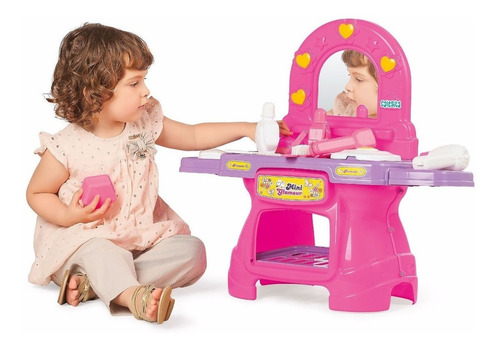 Tocador Mini Pequeña Glamour Calesita Espejo Accesorios 330