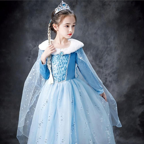 Kit Princesa Infantil Coroa Varinha E Trança Pra Fantasia