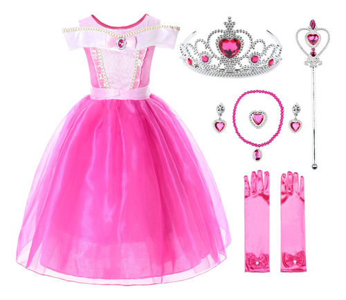 Jerrisapparel Disfraz De Princesa Aurora Para Ninas