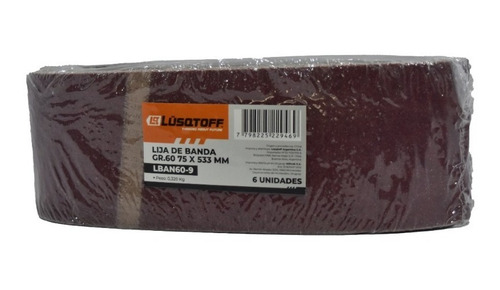 Imagen 3 de 7 de Lijas De Banda Madera 75 X 533mm Grano 60 Pack 6 Unidades