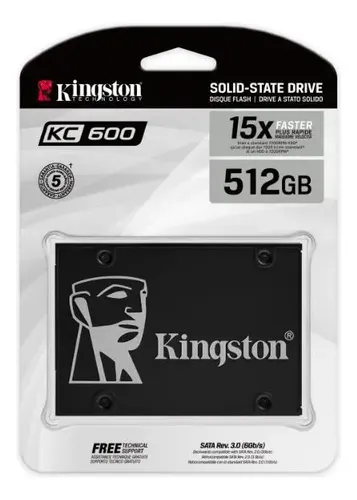 King Stone KC600 SSD SKC600/512G　5 Ssd Kingston Kc600, 512gb, Sata, Leitura 550mb/s Preto | MercadoLivre