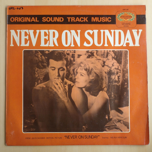 Lp Never On Sunday - Original Sound Track Music (Usado)