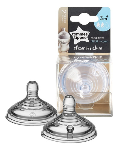 Tetinas X2 Silicona Closer To Nature Tommee Tippee Babymovil