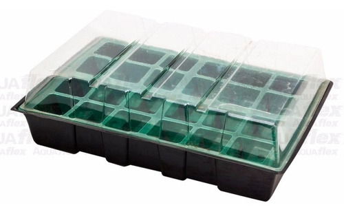 Imagen 2 de 7 de Mini Invernadero Bandeja De Cultivo 24 Celdas Aquaflex