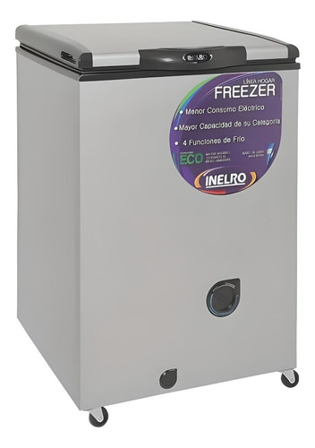 Freezer Horizontal Inelro Fih-130p+ 135 Litros Plata Ciclico
