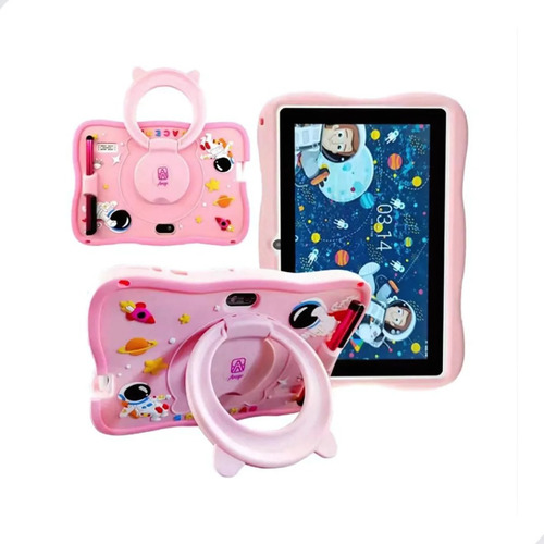 Tablet Infantil Kids Com Jogos Crianças 64gb Play Comcaneta Azul