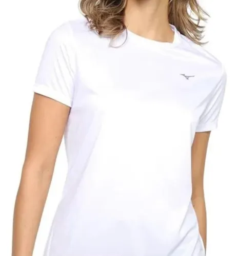 Camiseta Feminina T-shirt Mizuno Energy 4146628 Branco.