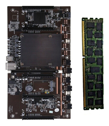 Placa Base Minera X79 H61 Btc Con Memoria Recc 4g Ddr3 Lga