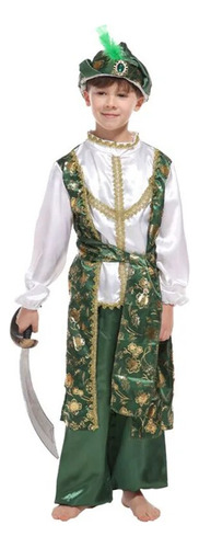 Disfraz De Príncipe Árabe De Aladdín Para Niños Y Niñas  Col