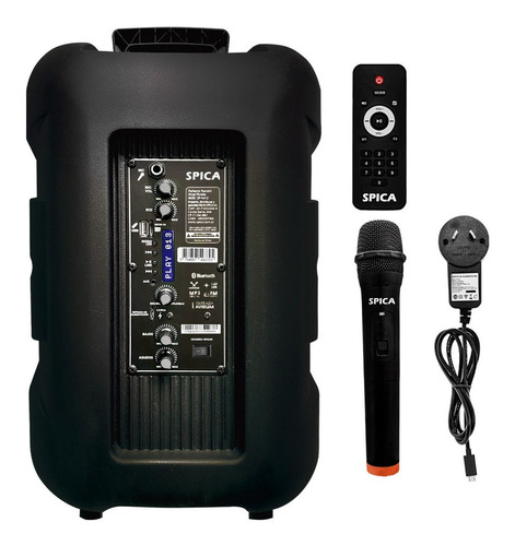 Imagen 3 de 7 de Parlante Spica Sp-4412 Bluetooth Portatil 12 Pulgada Luces Led Rgb