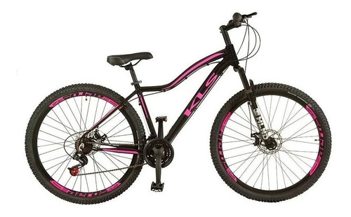 Bicicleta  urbana KLS Mountain Bike aro 29 15" 21v cor preto/rosa