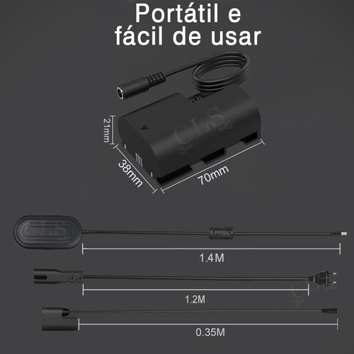 Imagem 4 de 8 de Fonte Ack-e6 V2 Adaptador Ac P/ Canon 70d 80d 5d Mark Iv 5ds