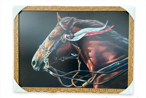 Quadro Decorativo Cavalo 50x70cm Sala Escritório Fazenda