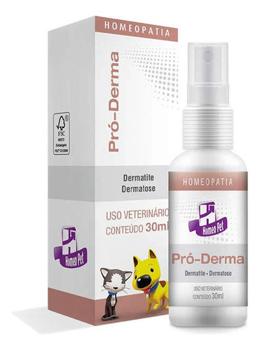 Pro-derma Homeopatia 30ml P/ Cães E Gatos